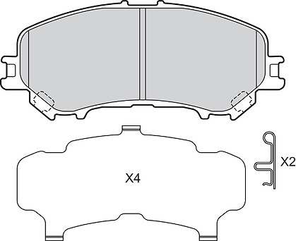 BRAKE PADS NISSAN X-TRAIL FR